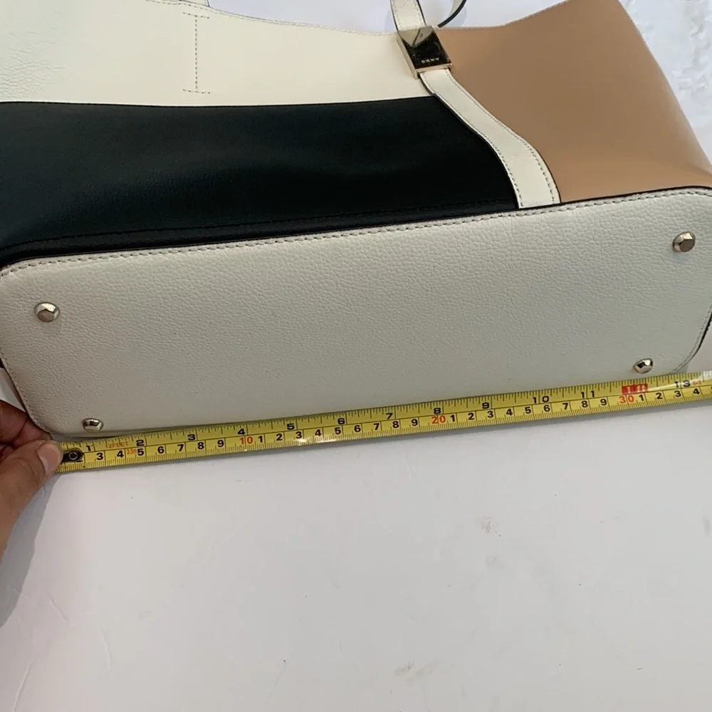 DkNy tote color block bag leather